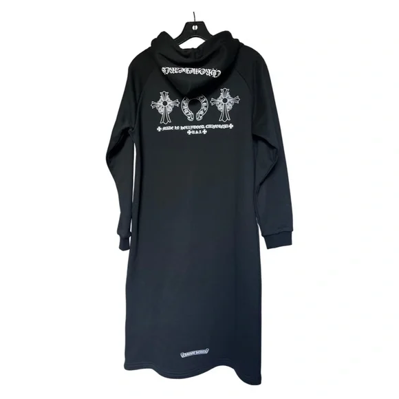 Black Chrome Hearts Hoodie Dress S/M Black Chrome Hearts Hoodie Dress S/M